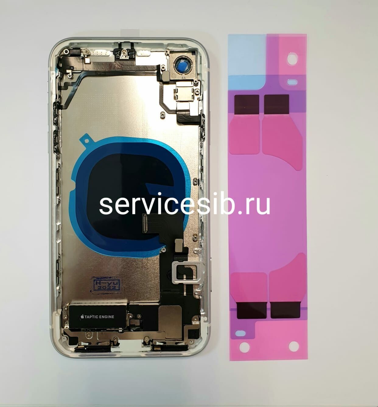 Задняя крышка (корпус) Apple iPhone XR в сборе БЕЗ Шлейфов Белый AAA (CE)